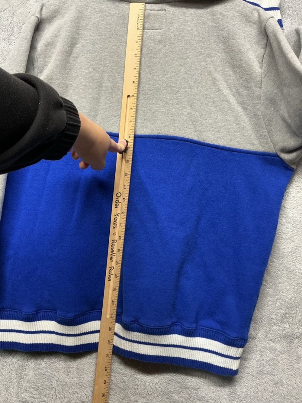 Golden State Warriors Hoodie ‘47 Brand The City Quarter Zip Hooded Sweatshirt XL - Picture 9 of 9